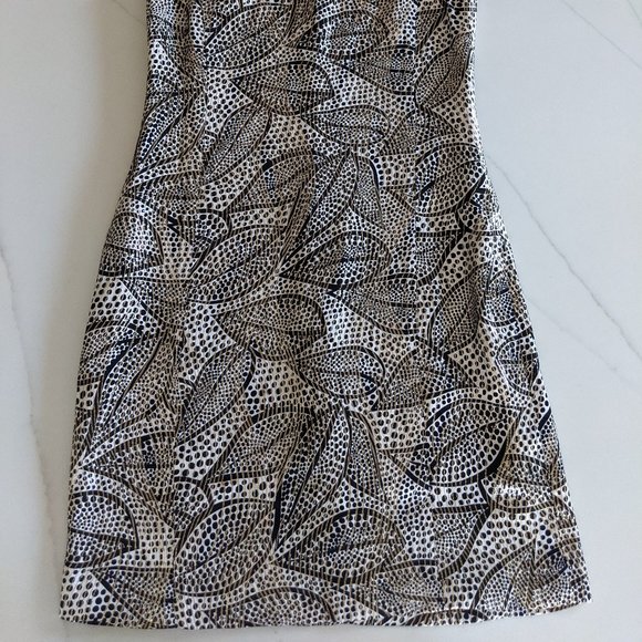 TORY BURCH • Stunning Metallic Silk Leaves Dress 🌱 - Picture 4 of 11